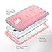 ULAK Galaxy Note 4 Case, [Drop Protection] Knox Armor [Rugged Defense] Heavy Duty with Shock Absorbent [Dual Layered Hybrid Case] Cover for Samsung Galaxy Note 4 - [Pink]