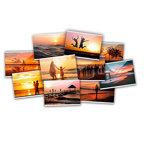 Close Up Magnetische Fototasche, Premium Kühlschrank-Fotorahmen, Bilderrahmen für Fotos & Postkarten, Fotohülle Magnet - transparent - 10x15 cm - 10er Set