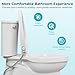 BDJM Bidet Toilet Seat,Non-Electric Quiet-Close,Fit Elongated Toilet Seat,Adjustable Water Pressure and Self-Cleaning Dual Nozzles