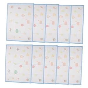 Toyvian 10 Stks Tafelmat Placemats Kids Placemats Voor Eettafel Wegwerp Placemat Eettafel Matten Peuter Reizen Placemats Baby Reizen Placemats Ingrediënten Baby Desktop