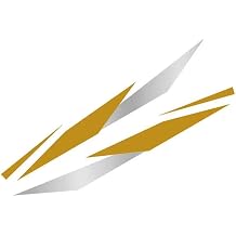 Car Decals Car Door Side Stickers Univeral Decor DecalGold Silver