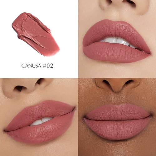CANUSA Matte Lipstick, Ultra-Pigmented, Long-Wearing Matte & Satin Lipsticks, MAUVE-EXTRA 02, 3.5 g (Pack of 1) - Image 3