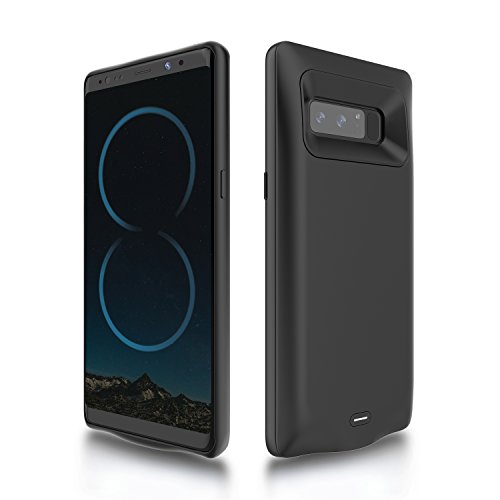 RUXELY Galaxy Note 8 Battery Case(Upgraded), 5500mAh Portable External Backup Charging Case,Rechargeable Impact Resistant Power Charger Pack for Samsung Galaxy Note 8(Black)