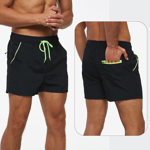 Mens Swim Trunks Men's Quick Dry Swim Shorts Swimming Trunks Bathing Suit Beach Shorts Swimwear with Mesh Liner2