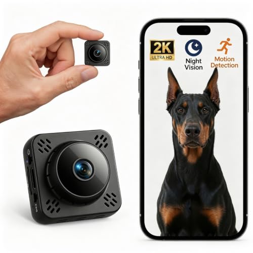 Image of Mini WiFi Camera Nanny Cam with Free Cloud Storage, Small Cameras Wireless for Home Security, WiFi /Offline Recording, Live View, Motion Detection & Night Vision for Car, Pets & Baby