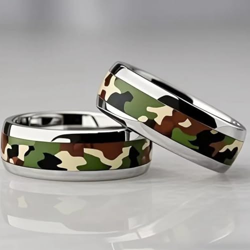 Jude Jewelers 6mm Stainless Steel Camouflage Wedding Band Anniversary Statement Promise Biker Ring2