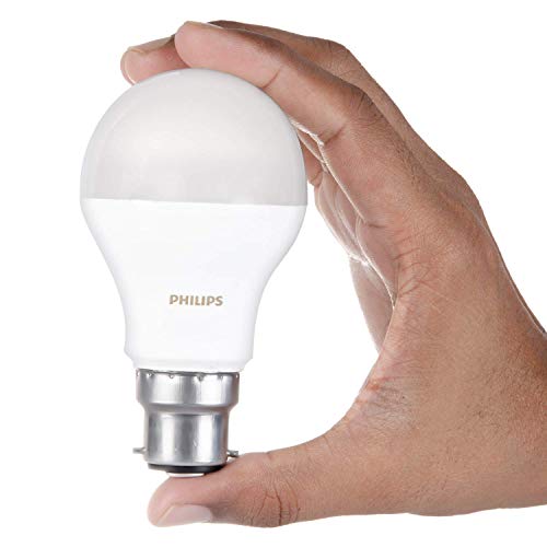 Image of Philips Ace Saver 8.5W B22 LED Bulb, Crystal White, Pack of 6