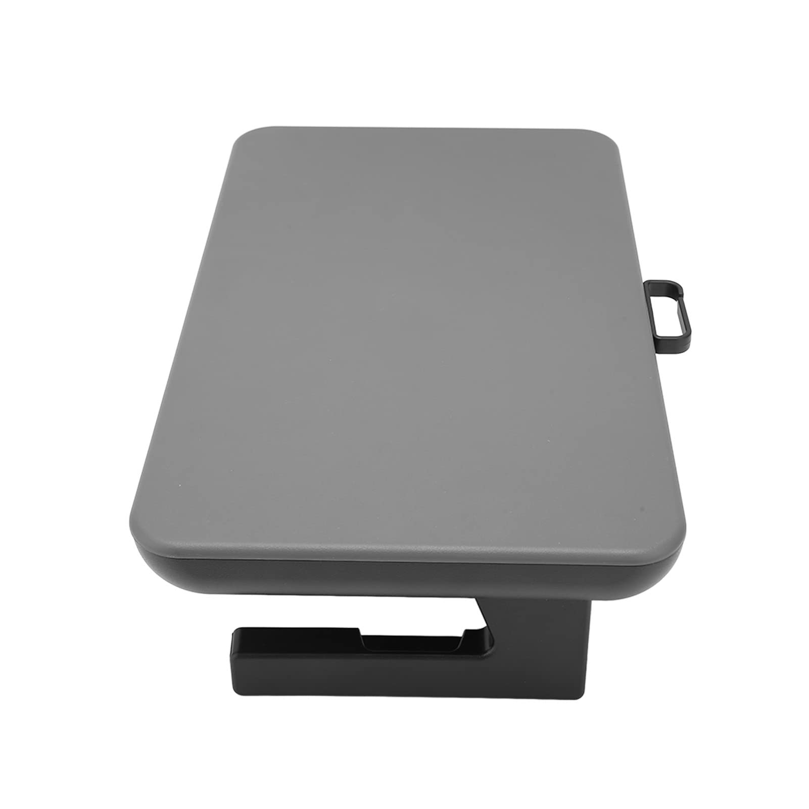Treppiede per computer a forma di L, supporto ergonomico per scrivania con cassetto portaoggetti e clip per la gestione dei cavi, stabile 20 kg in metallo, supporto da scrivania in plastica