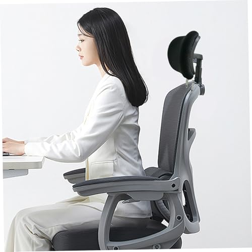 Appui-tête de chaise bureau en maille ergonomique avec support cou - 4