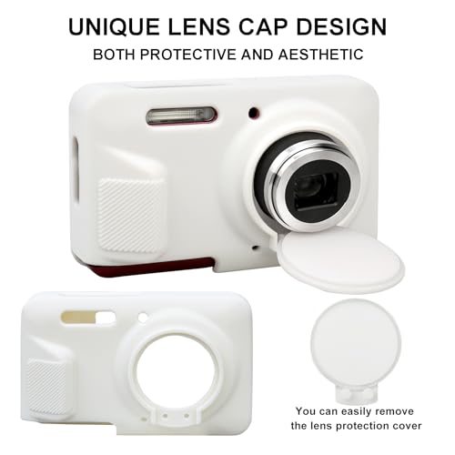 Funda de silicona para cámara Kodak PIXPRO FZ55 blanca miniatura 3