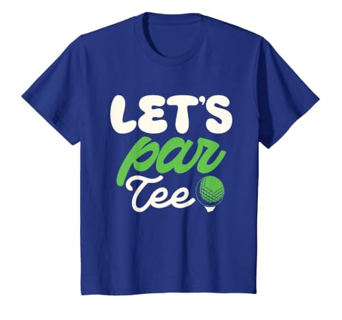 Let's Par Tee Golf Shirt Golfer Golf Player Team Men Women T-Shirt, Youth, Royal Blue, Medium