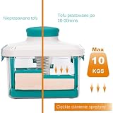 yupeuooe Prasa Do Paneer - Regulowana Forma Do Z Otworami Odp?ywowymi - Akcesoria Kuchenne Robienia Domowego Sera Paneer I Jogurtu A Tak?e Przyj?cia Urodzinowe ?wi?ta Gotowanie I Przygotowanie