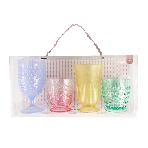Packed Party Vintage Vibes Reusable Pastel Goblet...