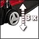 Einhell Akku-Rasenmäher GE-CM 18/32 Li-Solo Power X-Change (18 V, 32 cm Schnittbreite, bis 250 m², Brushless, 25L Grasfangkorb, 30-70 mm Schnitthöhe, ohne Akku)