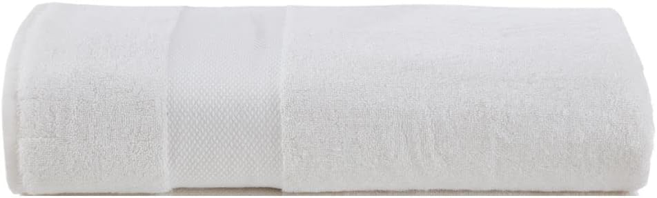 Fabstyles Diamond 100% Turkish Cotton Bath Towel Set | Super Soft Highly Absorbent Towels | Spa & Hotel Quick Dry Towel Sets for Bathroom (1 Bathsheet (35x70), White)