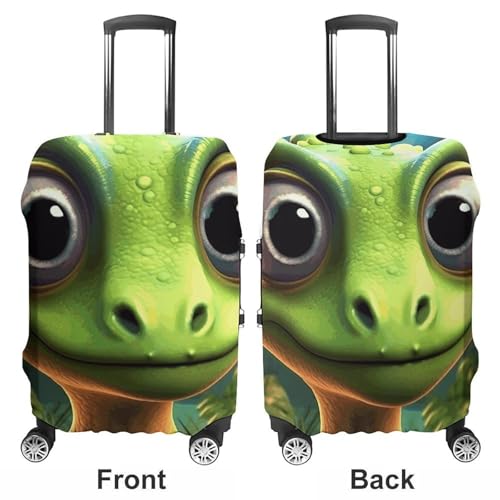 Little Dinosaur Travel Luggage Cover Elastic Washable Suitcase Cover Dustproof Anti-Scratch Suitcase Protector Fits 19-32 Inch Luggage, XL3