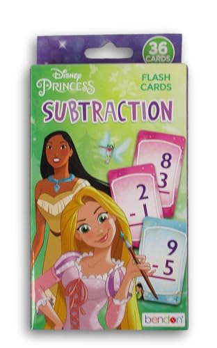 Early Math Princess Flash Cards - Subtraction - 36 Count