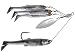 LiveTarget MNSR14LG850 Baitball Spinner Rig, Freshwater, Large, 1'-15' Depth, 1/2 oz Weight, Smoke Silver, per 1