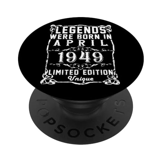 Cumpleaños Abril 1949 Edición Limitada Regalo April PopSockets PopGrip Intercambiable