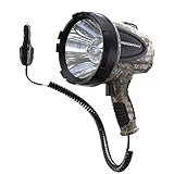 GOODSMANN 1500 Lumen Spotlight Halogen Water Resist Flashlight with 12V DC Car Charger Searchlight for Camping Boating Fishing Hunting Hiking Patrolling and Road Trips