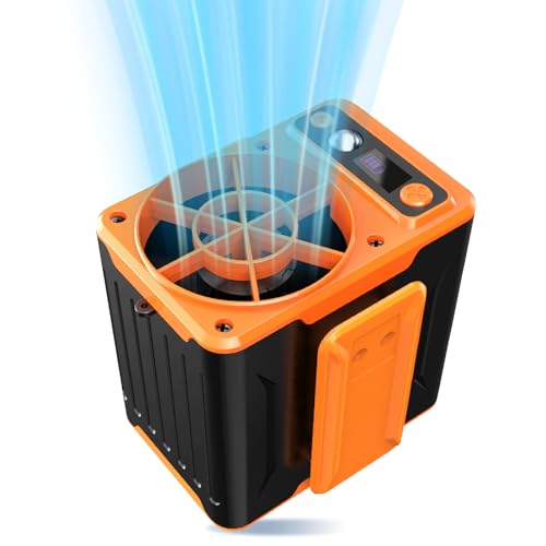 AOJLZF Portable Waist Fan Rechargeable, 10000mAh Personal Shirt Fans, 4 Speeds 10000RPM Clip Belt Fan, Hands-Free Neck Fan for Camping, Jobsite, Outdoor Work - Up to 48H Cooling
