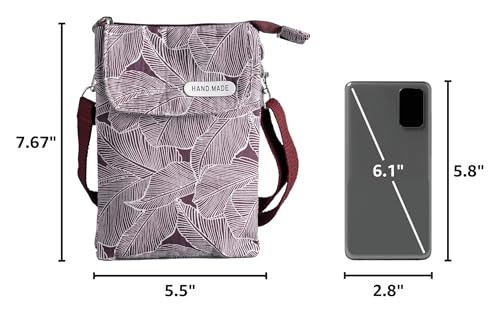 Image of Roomy Cell Phone Purse Wallet Small Crossbody Bags For Women teen girlsl | Small crossbody bags for women with Shoulder Strap,mini thread wallet,cute canvas travel purse tiny purse