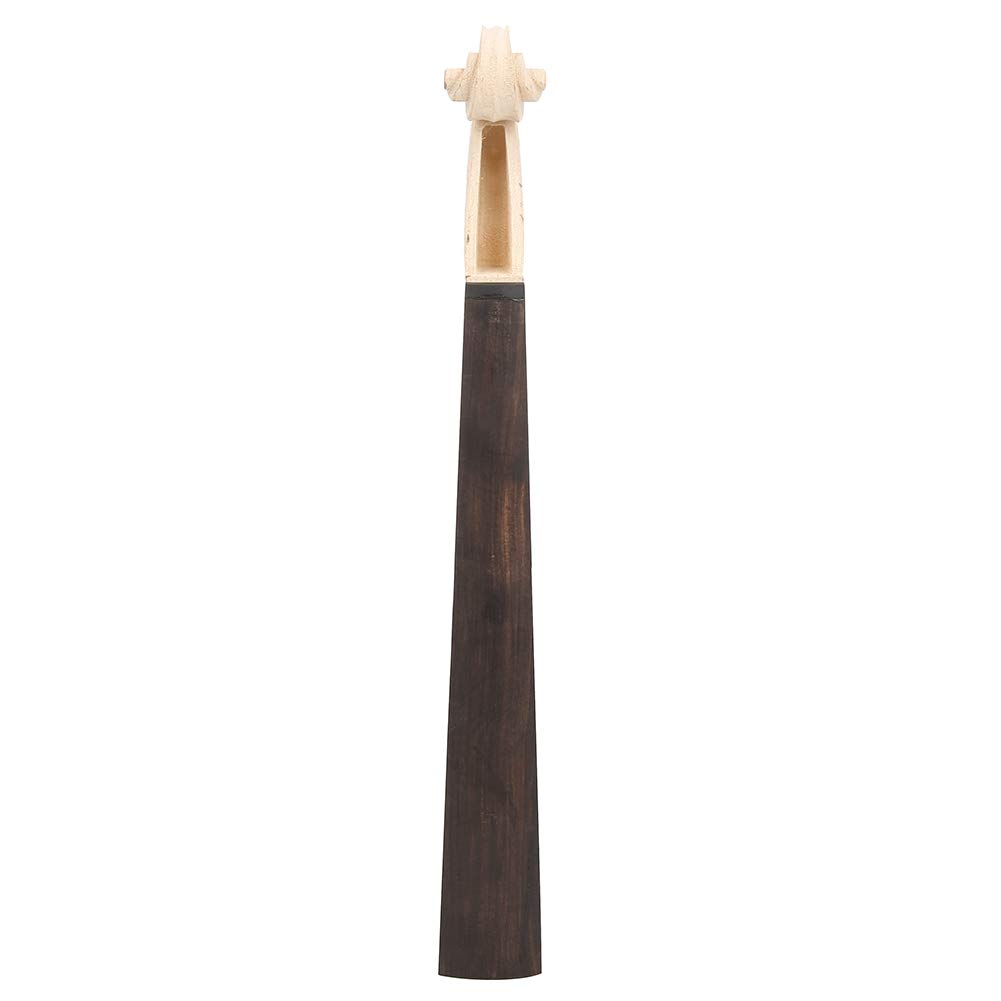 RiToEasysports Manico per Violino, Tastiera in Acero e Ebano Accessori per Liuteria per Violino per 4/4 (Manico di Violino