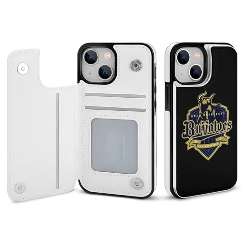 iPhone15 Pro用ケース 手帳型 オリックス・バファローズ 【全機種対応】 アイフォン15 Pro用ケース スマホケース 財布型 PUレザー おしゃれ 背面カード収納 スタンド機能 携帯カバー 耐衝撃