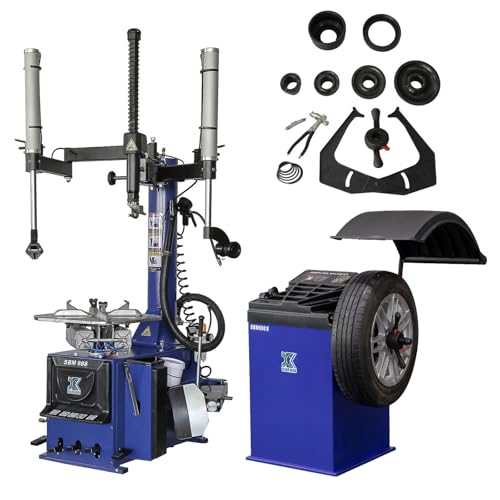 XK New Model 988 Tire Changer Tire Machine Wheel Changers 110V Combo 690S Balancer Rim Clamp with...