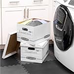 Bankers Box 30-Pack Basic Duty File Storage Boxes with Lids, Letter/Legal, Stor/File, (0071304) - Image 2