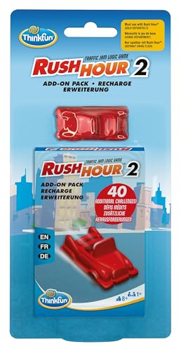 ThinkFun Rush Hour® 2 - Eine Erweiterung - Logikspiel AB 8 Jahre: Nur mit Rush Hour spielbar!