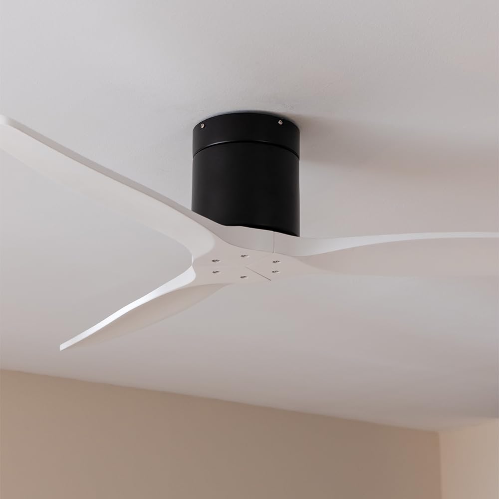 Cecotec Ventilador de Techo con Mando EnergySilence Aero 5500 Aqua Black&White Connected. Motor DC 40W, Diámetro 132cm, 3 Aspas, Bajo consumo, Wifi, Exteriores, Temporizador, Verano e invierno — view 6