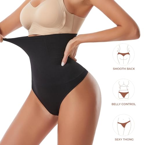 Image of Dulchany Thong Shapewear Tummy Control Underwear for Women Seamless Body Shaper Panties