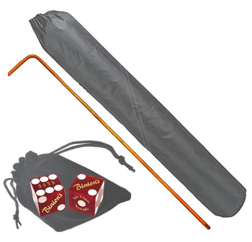 Bâton de craps de 91,4 cm râteau rotin et dés Binion's Vegas
