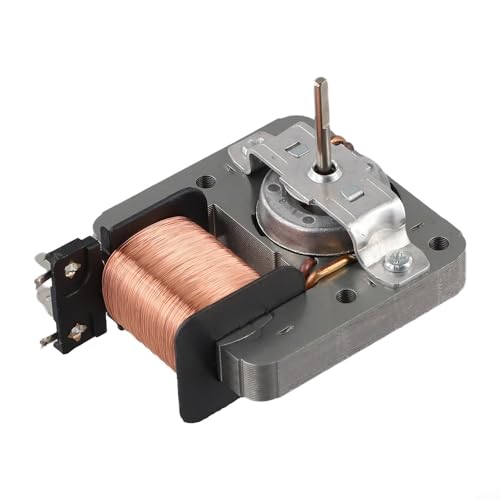Shophubio Motor de ventilador de microondas para MDT-10CEF - Ventilador de refrigeración de 2 pines de 18 W con construcción de alambre de aluminio, pieza pequeña plateada para electrodomésticos de