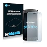 6x Savvies Ultra-Clear Schutzfolie passgenau zugeschnitten und kompatibel mit Mobistel Cynus F4 - Made in Germany