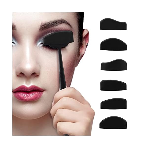 Crease Line Kit, 6 in 1 Crease Eyeshadow Line Kit, Silicone Eyeshadow Stamp, Eyeshadow & Eyeliner Applicator, Lazy…