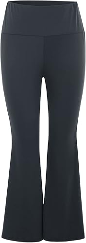 Vista 5 de Bell Yoga Flare Palazzo Bottom Pantalones Pantalones altos Cintura Pierna Pantalones anchos Pantalones de Yoga Pantalones Recortados Flare Yoga