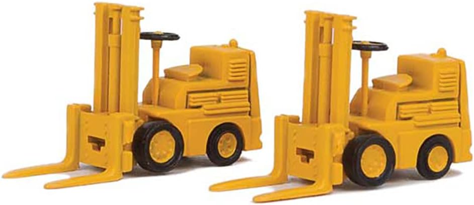 SceneMaster Forklift 2-Pack-Yellow 949-4164 HO Scale Model Railroad - Vehicle Model