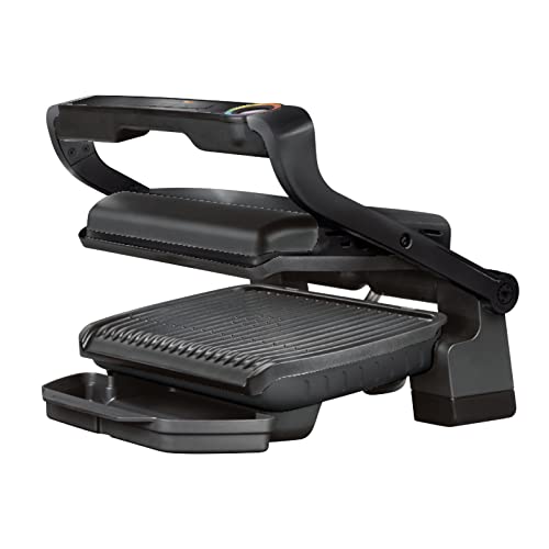 Foto von TEFAL GC7128 OPTIGRILL+ Kontaktgrill schwarz [6 Automatikprogramme; manueller Modus mit 4 Temperaturstufen; perfekte Grillergebnisse dank Messung der Dicke]