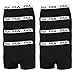 Produktbild FILA Herren Boxershorts 8er Pack - Logo Pants Cotton Stretch - Enganliegend - Bequem - Farbenauswahl (Schwarz, S - 8 Pack)