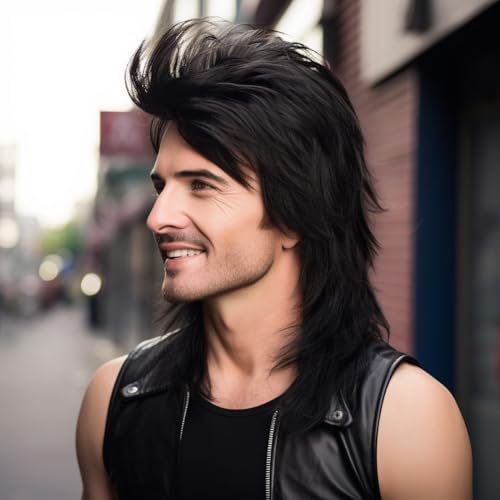 BERRYLION Mullet wig, Black - Image 2