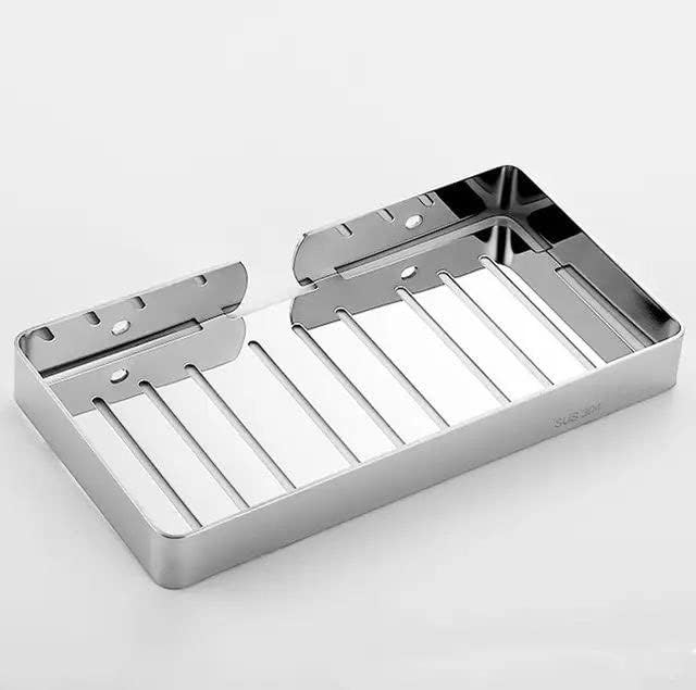 Miniatura 6 de THEODORE Jaboneras de acero inoxidable, soporte para jabón de barra autoadhesivo, jabonera autodrenante para barra de jabón, soporte para jabón para