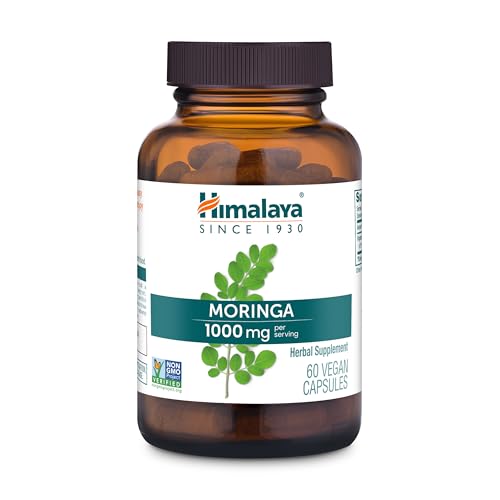 Image of Himalaya Organic Moringa capsules - Moringa Supplement, Herbal Superfood Antioxidants Supplement Supporting Wellness, Vitality, and Oxidative Stress - Vegan, Non-GMO, Gluten Free, 1000 mg, 60 Capsules | Moringa Supplement, Herbal Superfood Antioxidants, Supporting Wellness, Vitality & Oxidative Stress - Vegan, Non-GMO