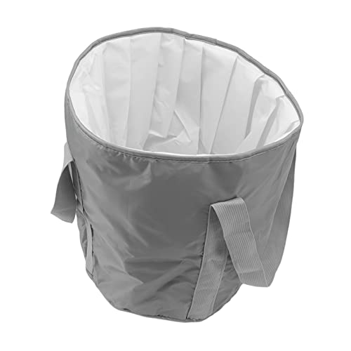 Tina para remojar pies plegable gris ligera y portátil miniatura 4