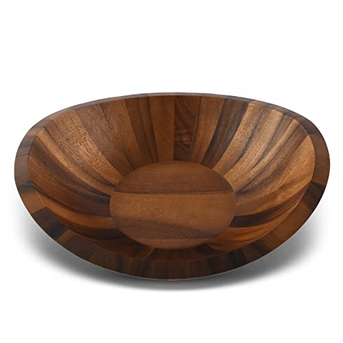 Arthur-Court-Acacia-Wood-Salad-Serving-Bowl-for-Fruits-or-Salads-Modern-Centerpiece-Bowl-11-Inch-Diameter-4-inch-Tall-Mid-Century