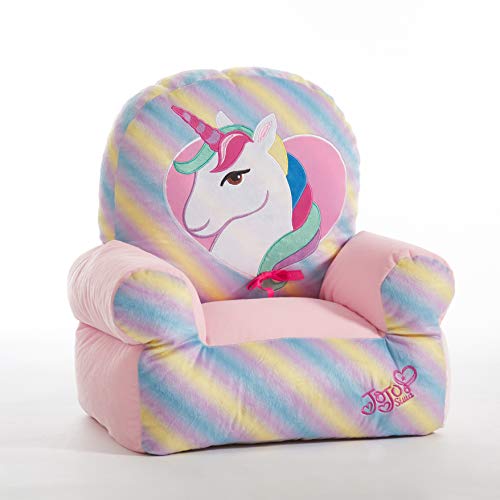 Image of JoJo Siwa Rainbow Plush Structured Bean Bag Chair