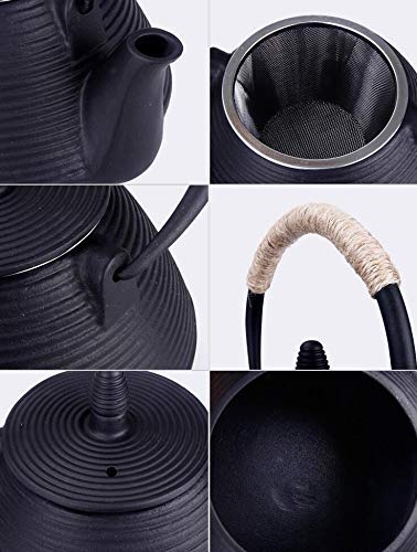 Suyika Japanese Tetsubin Tea Kettle Cast Iron Teapot With Stainless Steel Infuser 30 Oz/900 Ml #TOP3