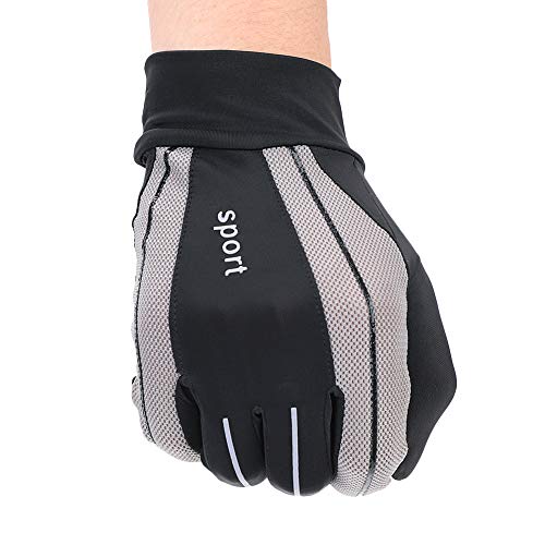 ITODA Luvas de verão para dirigir masculinas com proteção contra raios UV, tela sensível ao toque, l