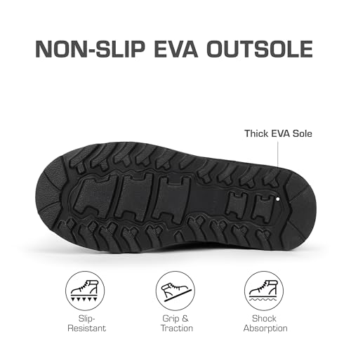 DREAM PAIRS Women's Mid Calf Winter Snow Boots Fashion FuzzyChic Buckle Booties,Size 12,Black,SWEATY-BUCKLE